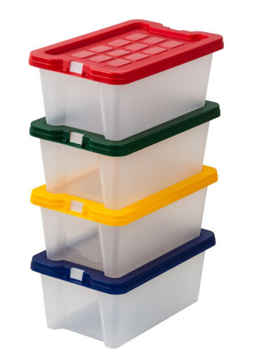 Picture of FAIBO STORAGE BOX IN POLY 28X18X12CM WITH LID